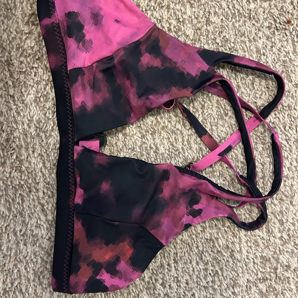 lululemon athletica Pink and Black Bikini